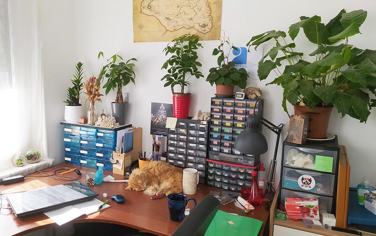 atelier &Stamp - entre plantes et chats mignons
